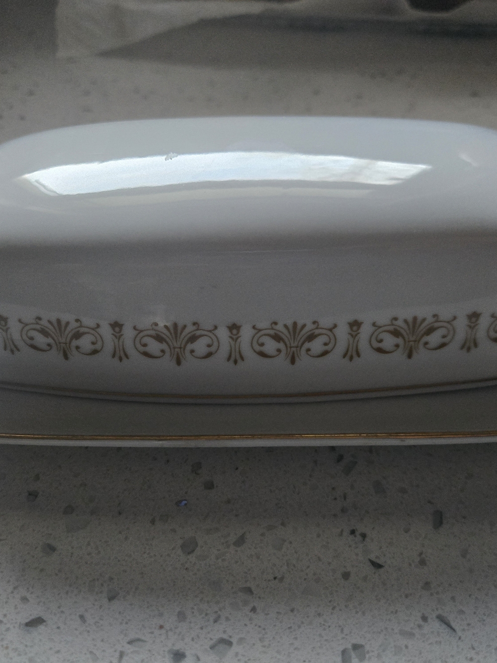 Vintage Imperial Gold By Sheffield Japan Gold Trim Butter Dish